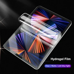 For Apple iPad 9 8 7 Pro 12.9 11 2021 10.5 10.2 9.7 mini 6 Air 5 3 2 Clear Matte Hydrogel Full Cover Soft Screen Protector Film