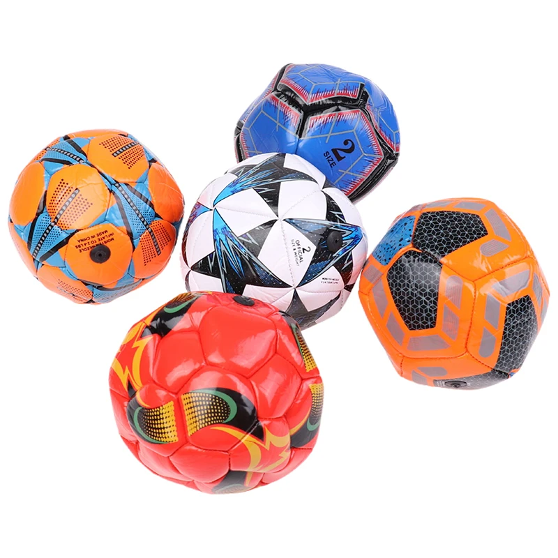 1 pelotas de fútbol tamaño 2 pelota PU + PVC pelotas de entrenamiento de fútbol fútbol Voetbal juego de deportes al aire libre entrenamiento práctica pelota 15cm
