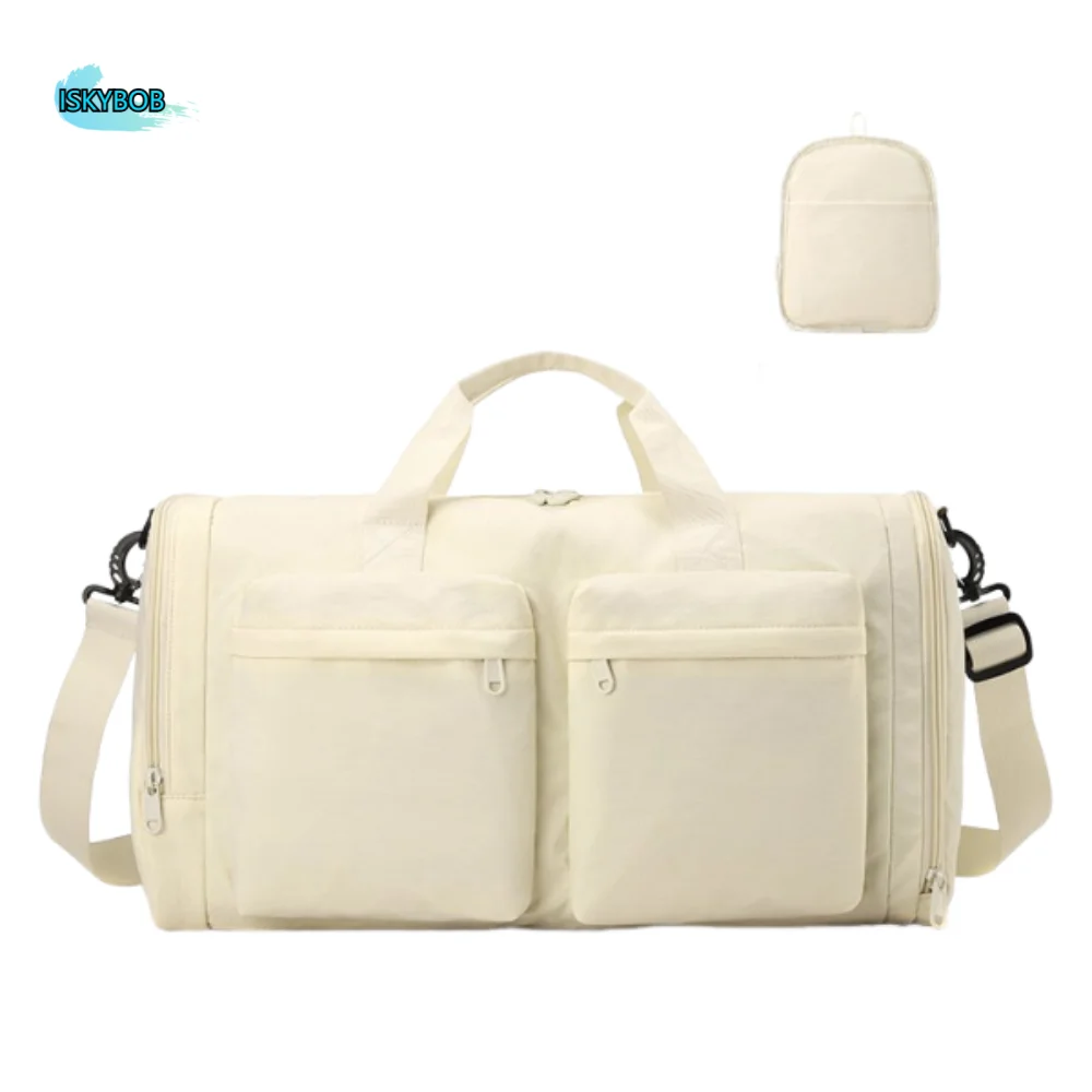 

Складная дорожная спортивная сумка, водонепроницаемая, пылезащитная, для спортзала, сумка на плечо, износостойкая, легкая спортивная сумка для фитнеса, кемпинга