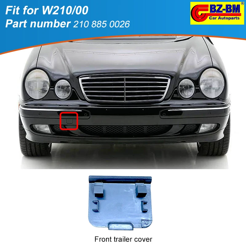 

Решетка переднего бампера автомобиля, накладка на фаркоп OEM 2108850026 для Mercedes-Benz W210 2108800605 2108850126 2108850505 2105200722