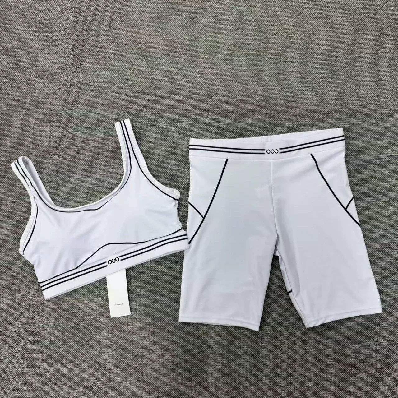 1 pcsWomen Sports Vest Pants Set High Elastic Quick Drying European American Fashion Gym Running Fitness Activewear Workout Suit
