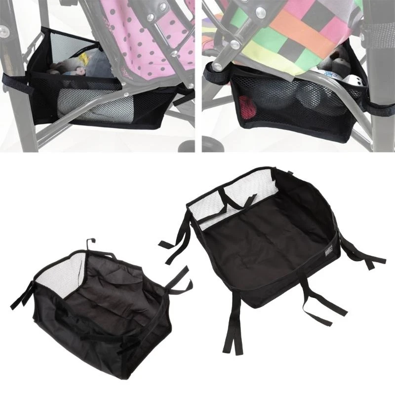 Q1FE Baby Stroller Basket Newborn Stroller Hanging Basket Large/Small Easy to Install