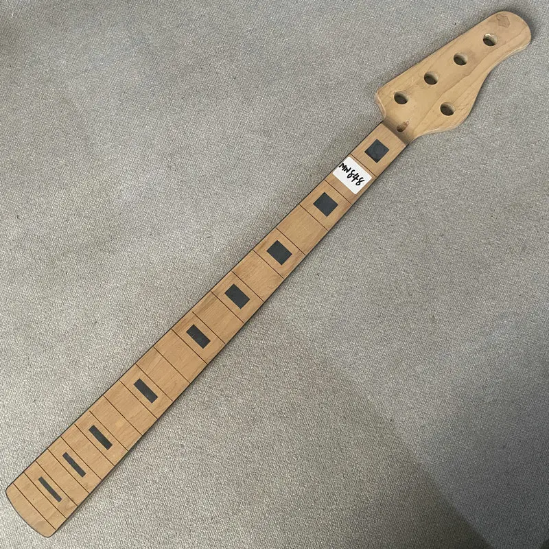 

MN848 Незаконченный 20-ладовый гриф для 5-струнной бас-гитары (4 + 1 конфигурация тюнера, квадратные вставки, без лада) — запасная часть своими руками
