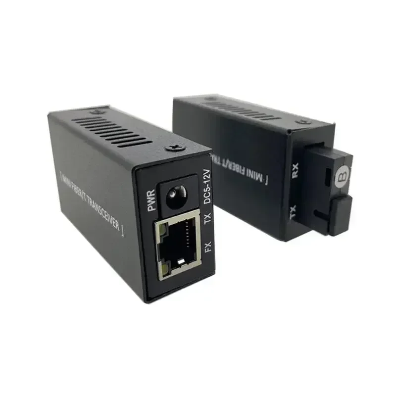 Supper mini FTTH 1 Pair Gigabit Fiber Optical Media Converter 10/100/1000Mbps Single Mode Single Fiber SC Port 20KM PCBA