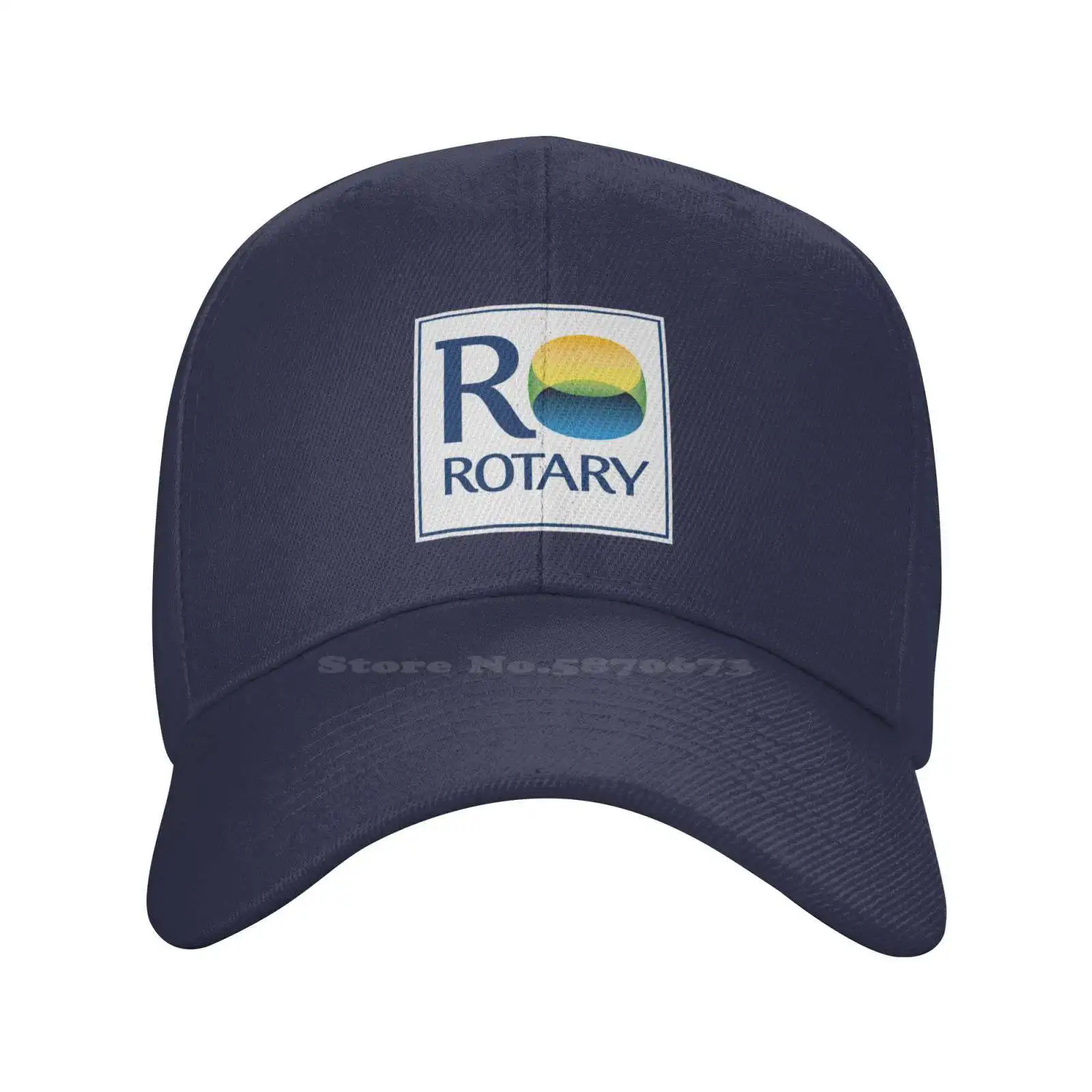 Rotary Engineering Logo Print Graphic Casual Denim cap Knitted hat Baseball cap