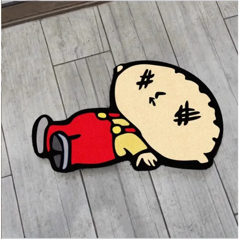 Personalized cartoon creative spoof home imitation velvet living room bedroom carpet study cloakroom children's room floor mat