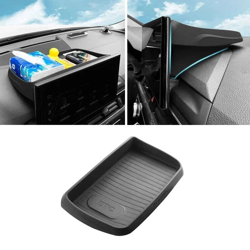 

Car Dashboard Navigation Screen Storage Box for Audi A4 S4 2020 2021 2022 Interior Sundries Organizer Box Phone Glasses Holder