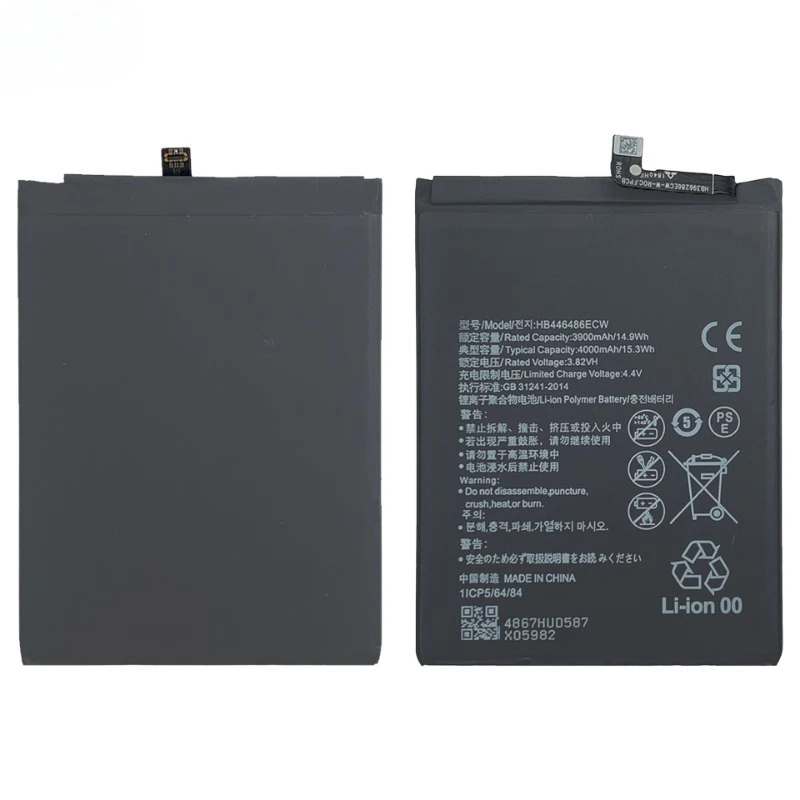 HB446486ECW for Huawei Honor 9X/P-Smart Z/Nova 5i/Enjoy 10Plus/P20 Lite 2019/Honor9X Pro/Y9S/PSmart Pro/Y9P Mobile Phone Battery