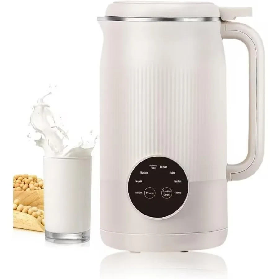Máquina para Hacer Leche Vegetal Casera de 40oz, para Bebidas de Soya, Almendras, Avena y Coco, 8 en 1, Automática, con Función de Retraso de Inicio y Mantenimiento de Calor