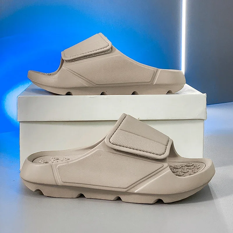 Outdoor-Sandalen, Strand-Freizeitschuhe, Neue Sommer-Herren-Massage-Pantoffeln, Indoor-Slipper mit Weicher Sohle, Herren-Flip-Flops, Herrenschuhe – Detail 3