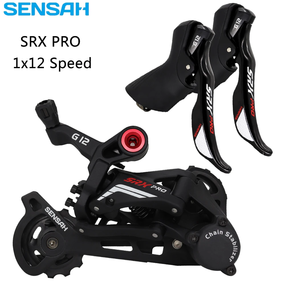 SENSAH SRX PRO G12 Groupset 1x12 Speed Road Bike R/L Shifter Rear Derailleur for 46T/50T/52T Cassette Gravel Bike