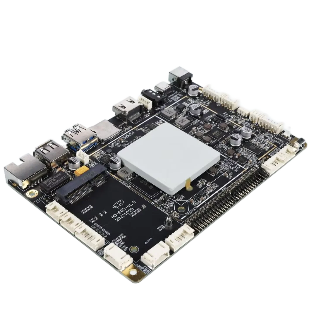 RK3399 Android Industrial Control Board 4k Media Player with Card for Intelligent Business Display