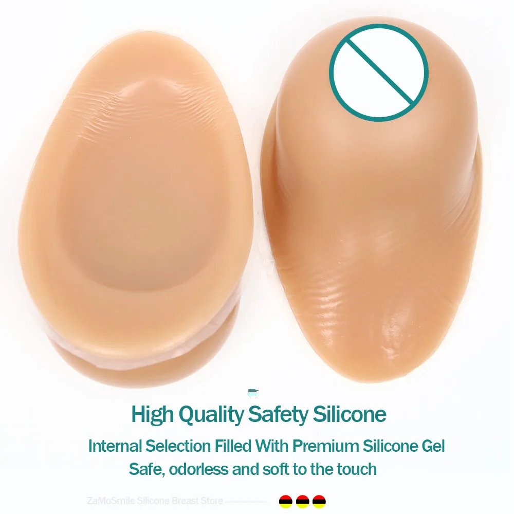 Silicone Breast Forms Prosthetic Breast for Transgender, Mastectomy, Crossdressers, and Cosplay Fake Breasts