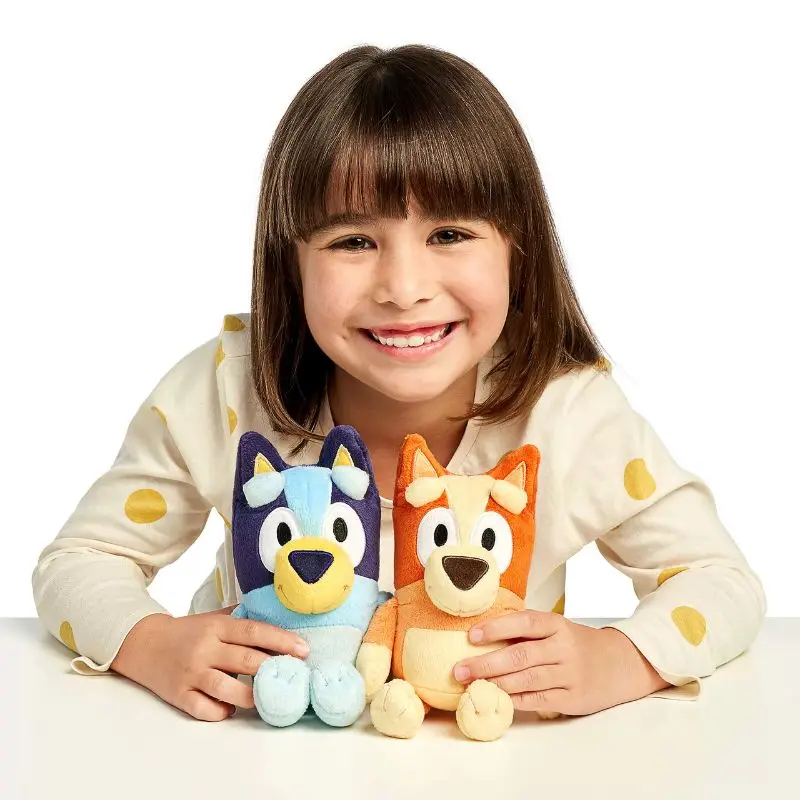 

25cm Blueyed Dog Bingo Family 25cm Plush Toy Cartoon Dog Soft Stuffed Animals Dolls Birthday Christmas Gifts Family Blue-y B