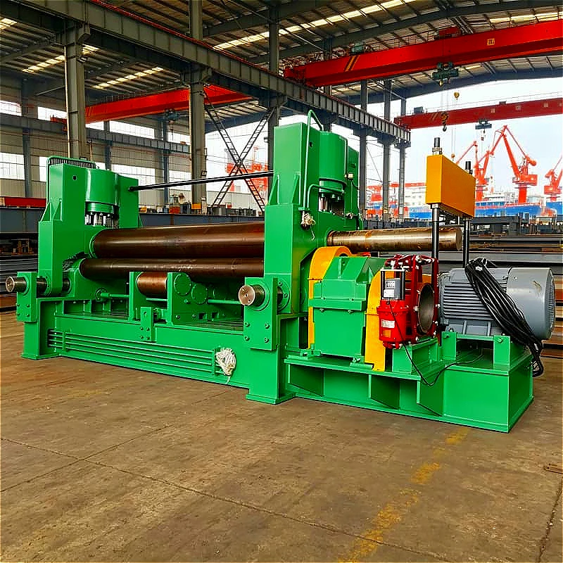 Electronic Parallelism Control Plate Bending Machine Automatic 4 Roller Customized for Heat Transfer Tube Spiral Wound Vessel