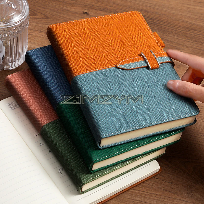 A5 Lined Journal Notebooks for Writing w/ 360 Pages, Canvas Hard Cover, 80g Beige Dowling Paper, Notebooks for Work, Travel