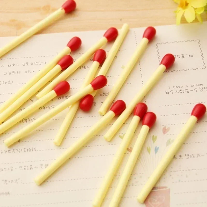 10 PCS/set Funny Match Shaped Ballpoint Pen Creative Matches Rollerball Pens Novelty Pens for Office School Supplies