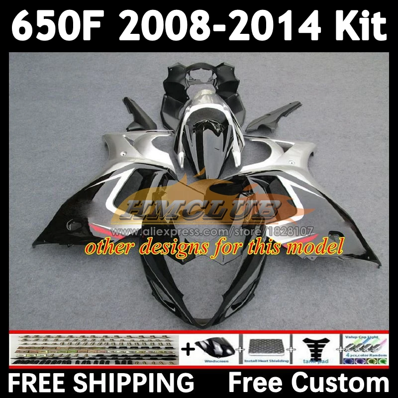 Body For SUZUKI GSXF 650 CC white purple GSX650F 2008 2009 2010 2011 2012 2013 2014 23No.35 GSXF650 08 09 10 11 12 13 14 Fairing