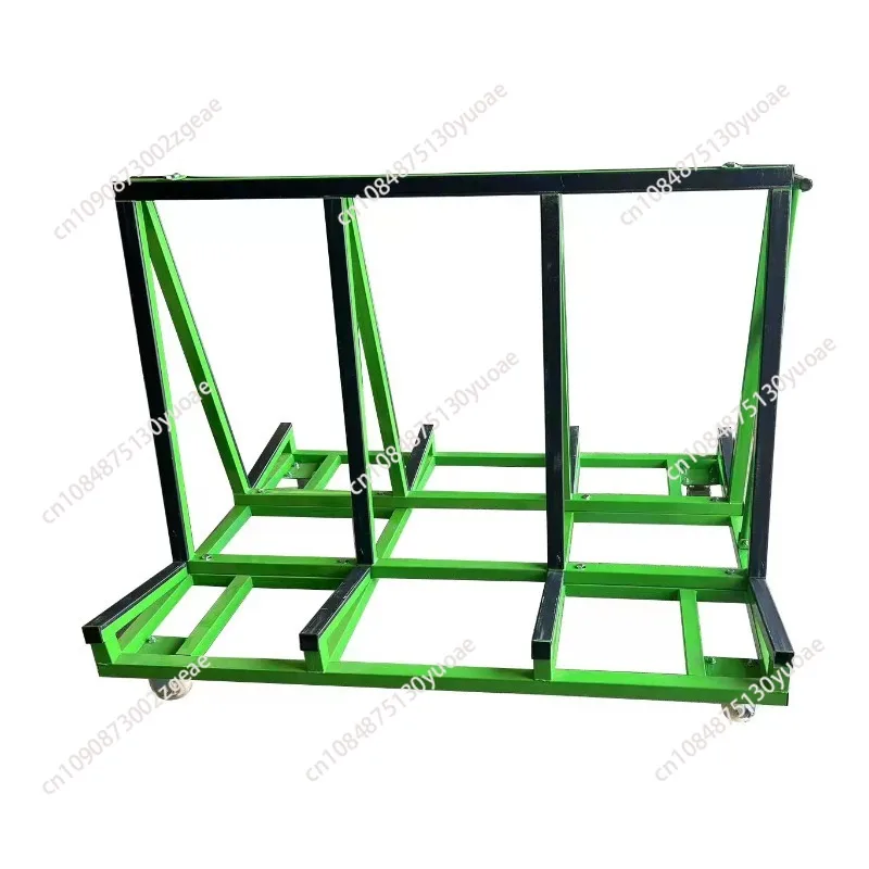 Portable glass transport rack, steel trolley glass plate to carry