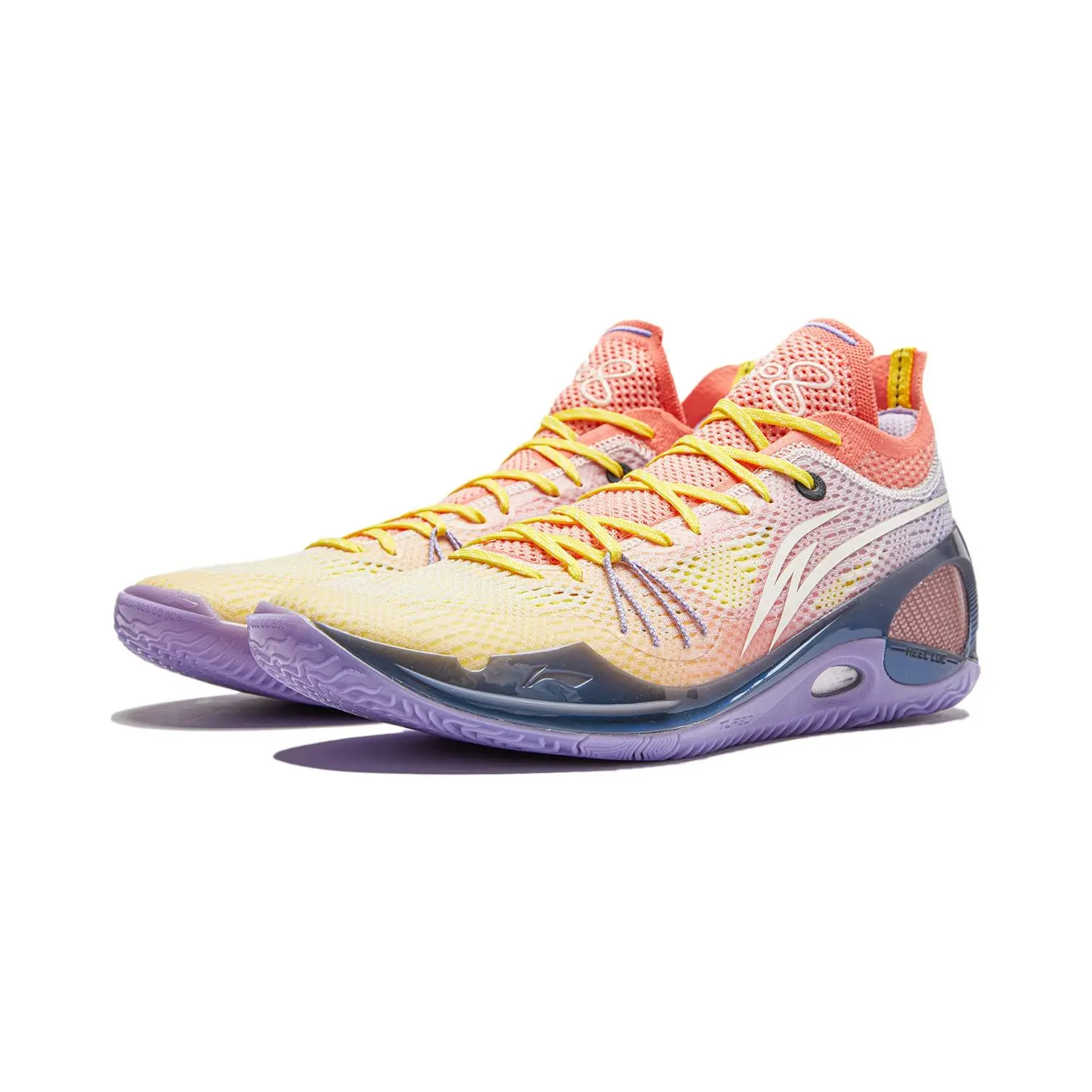 Li-ning-tênis de basquete profissional para homens, wade 808 3 ultra v2, sapatos duráveis com salto alto, durável, abau047