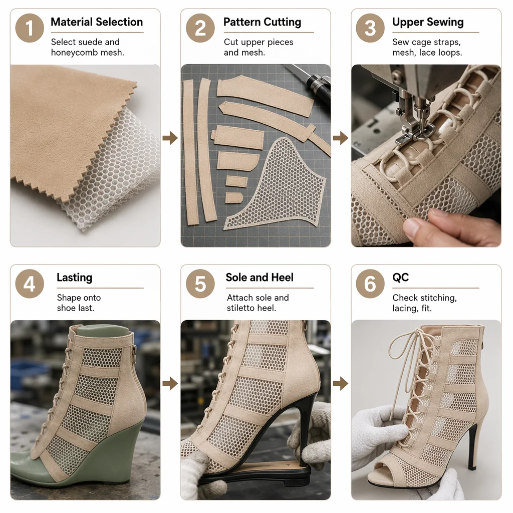 Women's Dance Shoes Girls Modern Dance Latin Jazz Stiletto Boots Ladies High-Heeled Ankle Boots Sexy Tango Shoes
