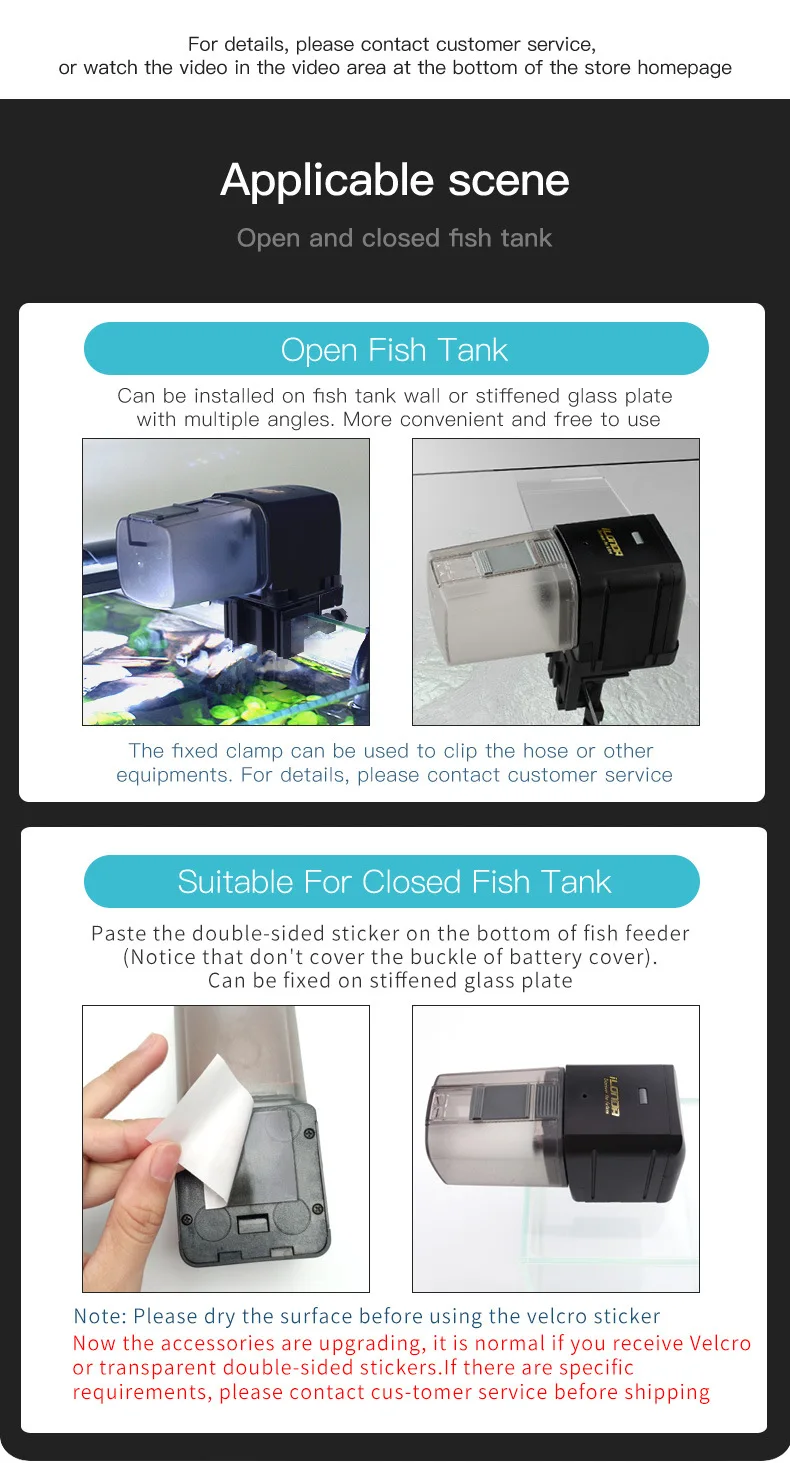 Automatic Aquarium Fish Tank Food Feeder Timing/Wifi Wireless Intelligent Mobile APP Voice Control Remote food dispenser