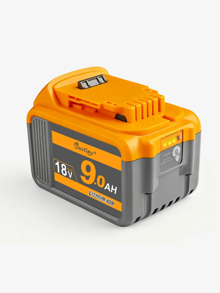 Akumulator Waitley 9Ah do elektronarzędzi Dewalt 18V 20V / akcesoria narzędziowe, akumulatory litowe, zamiennik DCB200 DCB184 — 2