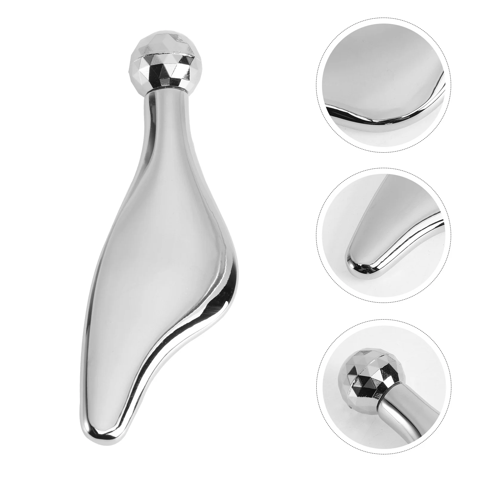 مدلك بكرة الوجه أداة كشط سبيكة ناعمة للعناية بالعين وتقليل التجاعيد عصا تجميل مدمجة لتدليك الوجه والجسم والعناية بالبشرة #1