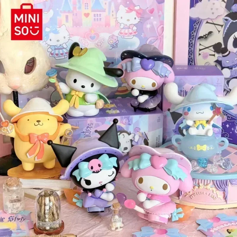 

Genuine Miniso Sanrio Magic Story Series Blind Box Kuromi Cinnamorol Mymelody Kawaii Figure Gifts For Girls