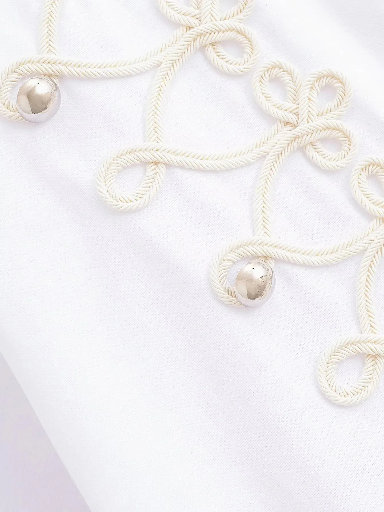 Damen Frühling Lässiges Weißes Popeline-Hemd Damen 2026 Langarm Revers Bluse mit Knotenverschluss Damen Sommer Lockere Pendler-Bluse – Detail 5