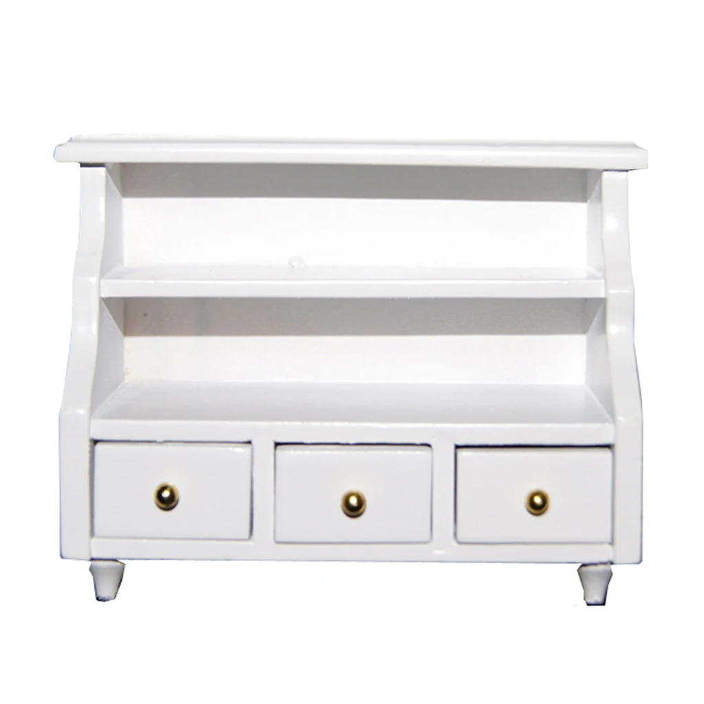 

Dollhouse Bathroom Cabinet Miniature Furniture Traditional Toilet Cabinet for 1 12 Scale Accessories Decor