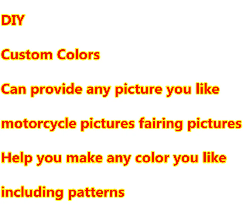 Applicable to custom fairing color decal shipping charges