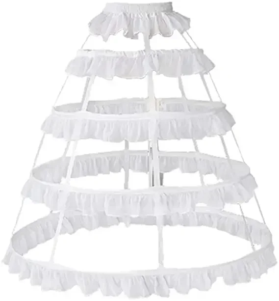 Underskirt Hoop Bustle Skirt Petticoat Crinoline for Lolita Victorian Gothic Dress