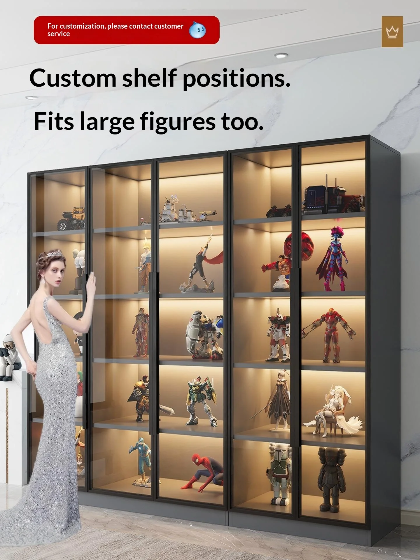 Thumbnail 4 - #21 Latest Glass Display Cabinets Offers