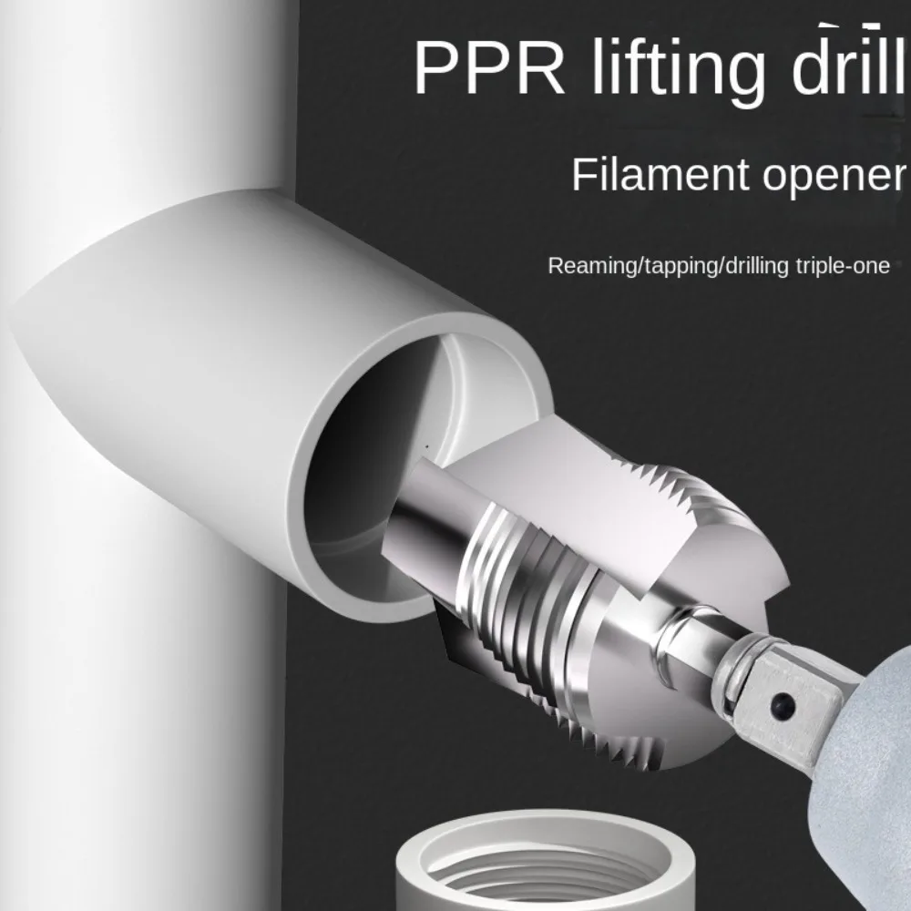 4 Point and 6 Point Tapping Drilling Expansion Drill Bit 3 in 1 Hole Opening Thread Drill Bit Set Hexagonal Handle Punching