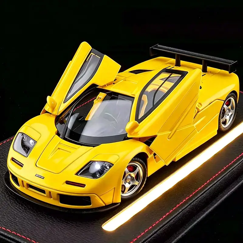 Modelo de Auto Deportivo de Aleación 1:24 F1 LM XP4 XP5, Auto de Carreras de Metal Fundido a Presión, Modelo de Vehículo de Alta Simulación con Sonido y Luz, Colección