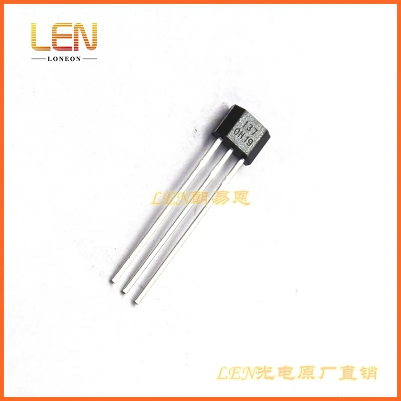 10PCS LEN ATS137-PL-BA unipolar Hall element switch circuit magnetic sensor plug-in 3-pin TO-92S