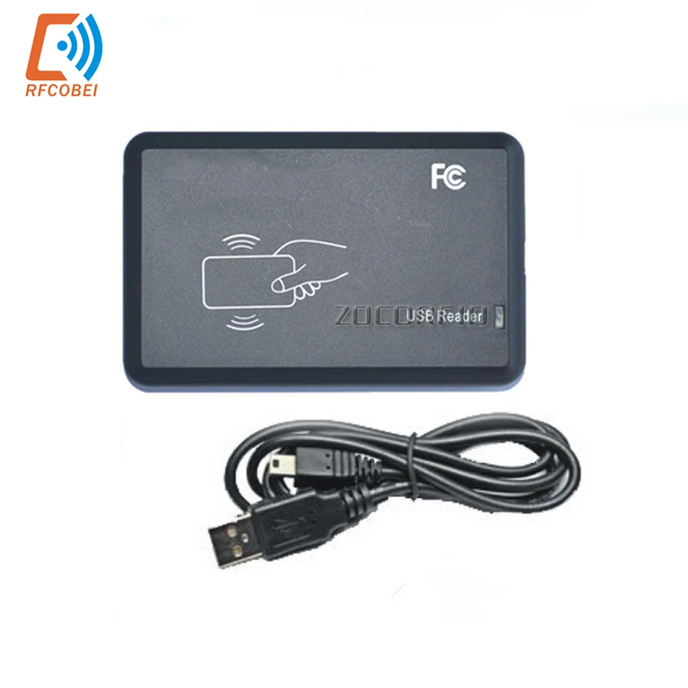 Pembaca Kartu Chip Pintar Usb Rfid T5577 Em4305 Key Badge Writer 125Khz Tag Id Token Clone Copier Windows EM/TK4100 Programmer
