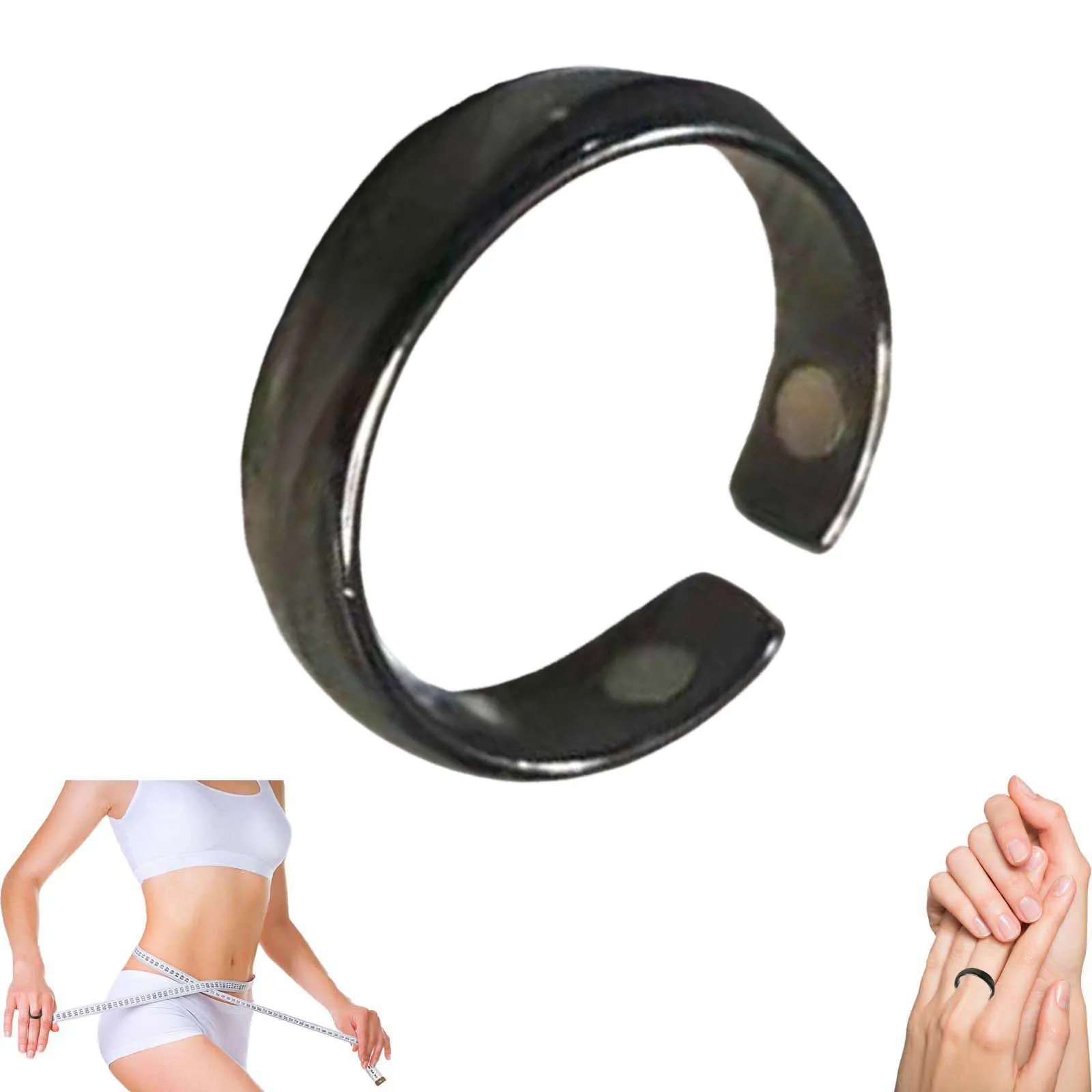 مجموعة خواتم للنساء مقاس 8 خاتم نسائي لفترة الطمث تساعد على انقطاع الطمث قابل للتعديل حلقة الضغط الإبري للتعب حلقة وعد لذيذة