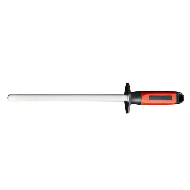 J1UL1N Professional Kitchen Tool 10Inch Rod Sharpener Steel Sharpener Quickly Sharpening System