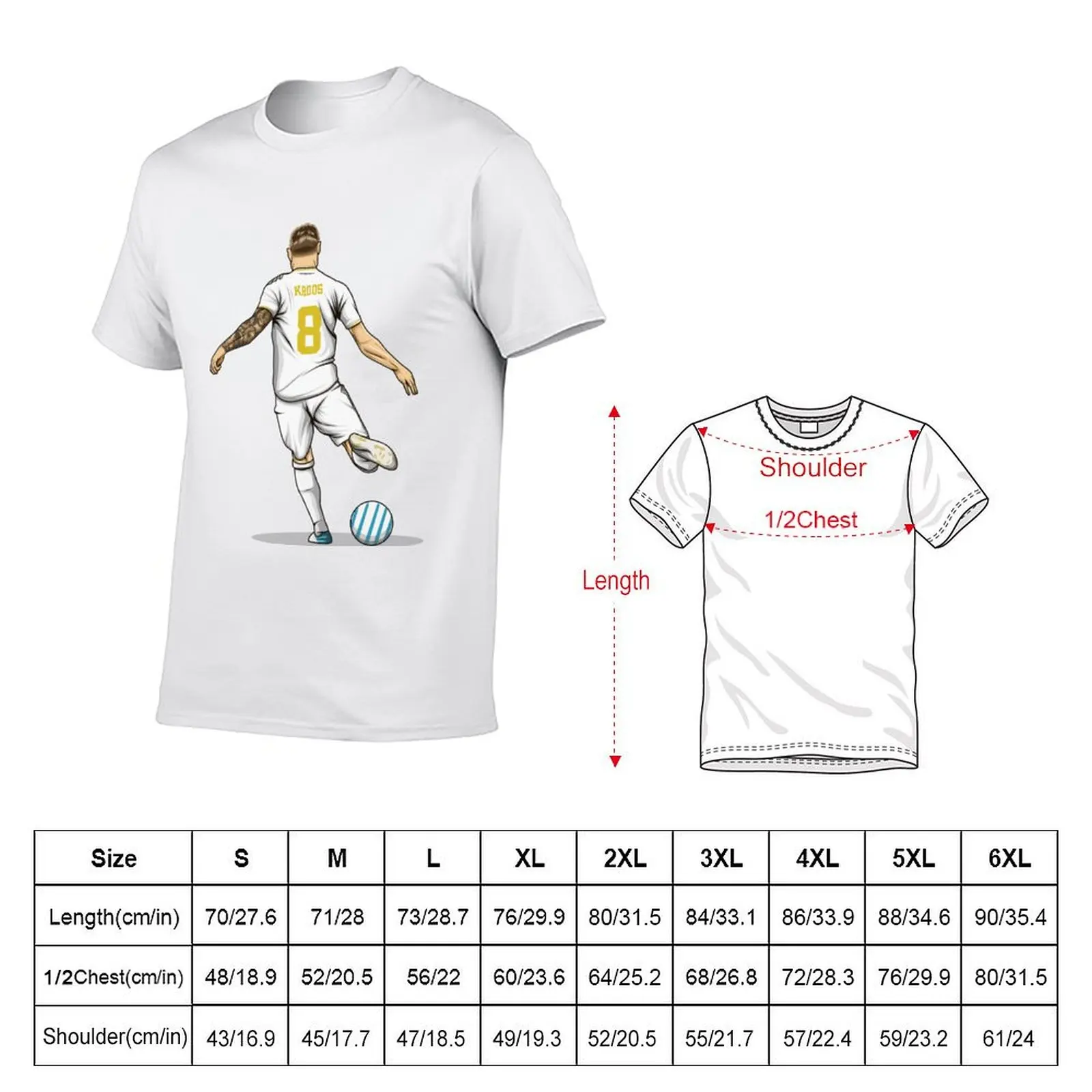 Toni Kroos T-Shirt man t shirts for men t shirts for man cotton man tshirt T-shirt