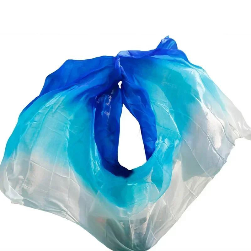 Качество шелка для женщин Seidenschleier сексуальная вуаль для танца живота шарф 100% аутентичная шелковая вуаль для танца живота белый + бирюзовый + королевский синий Качество шелка для женщин Seidenschleier сексуальная вуаль для танца живота шарф 100% аутентичная шелковая вуаль для танца живота белый + бирюзовый + королевский синий