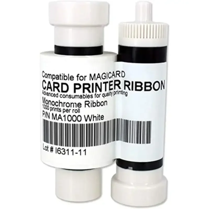 MA1000K White Ribbon Tape Compatible for Magicard Pronto Enduro3E Rio Pro 300 600 Printers 1000 Images