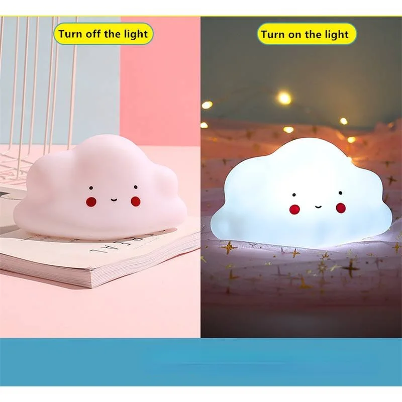 3D Led Night Lamp Baby Room Decoration Ice Shape Light Bedroom Decoration Baby Led Children Night Light Cloud Light