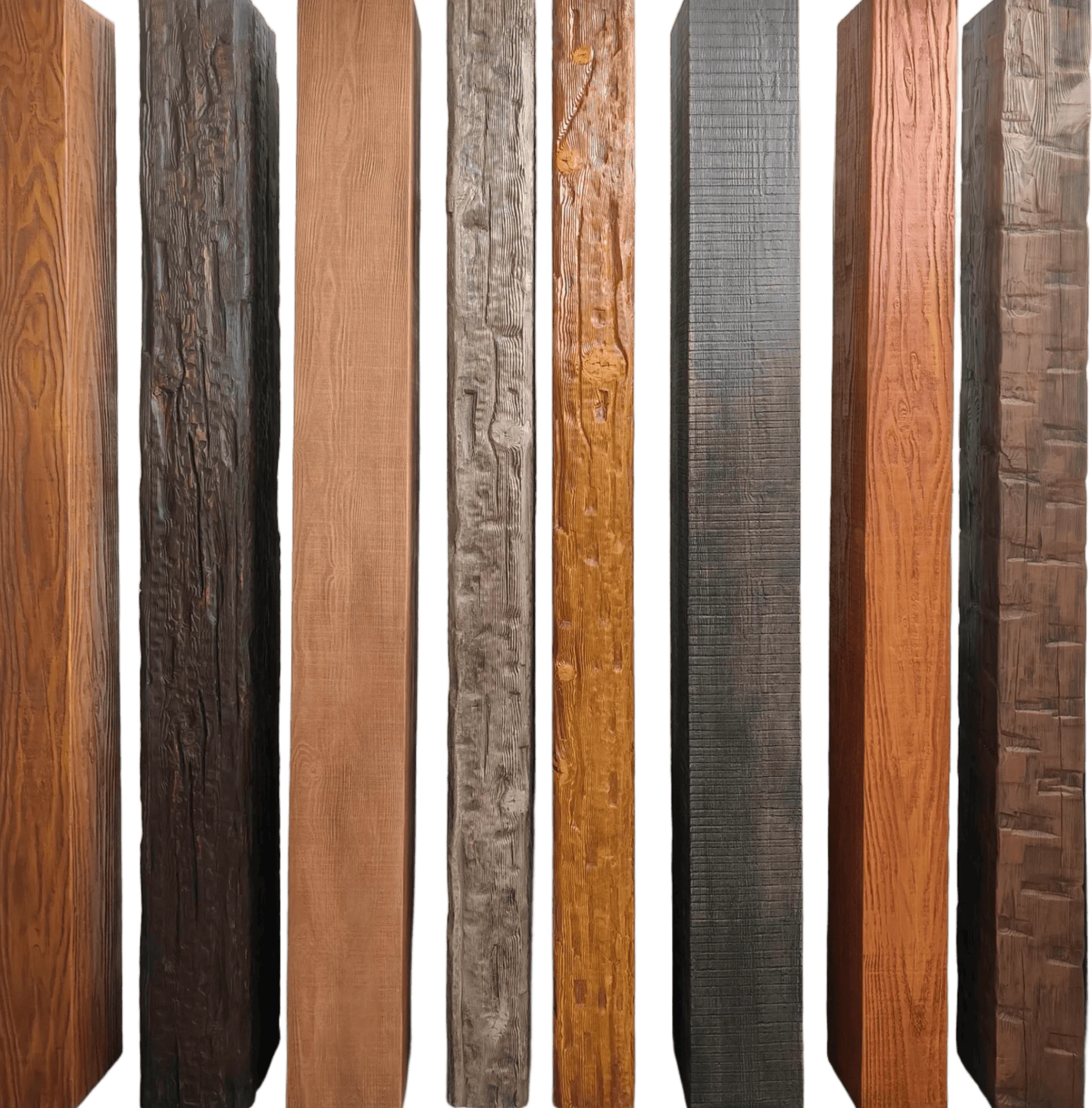 Premium Artificial Wood Ceiling Beams - Waterproof polyurethane trim beams for country, farmhouse and cottage interiors