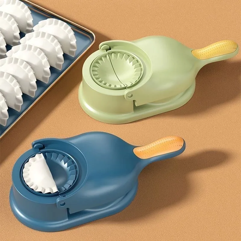 2 In 1 Household Dumpling Tool Dumpling Wrapper Press Dough Roller Mold Kitchen Manual Wonton Practical Cooking Gadget