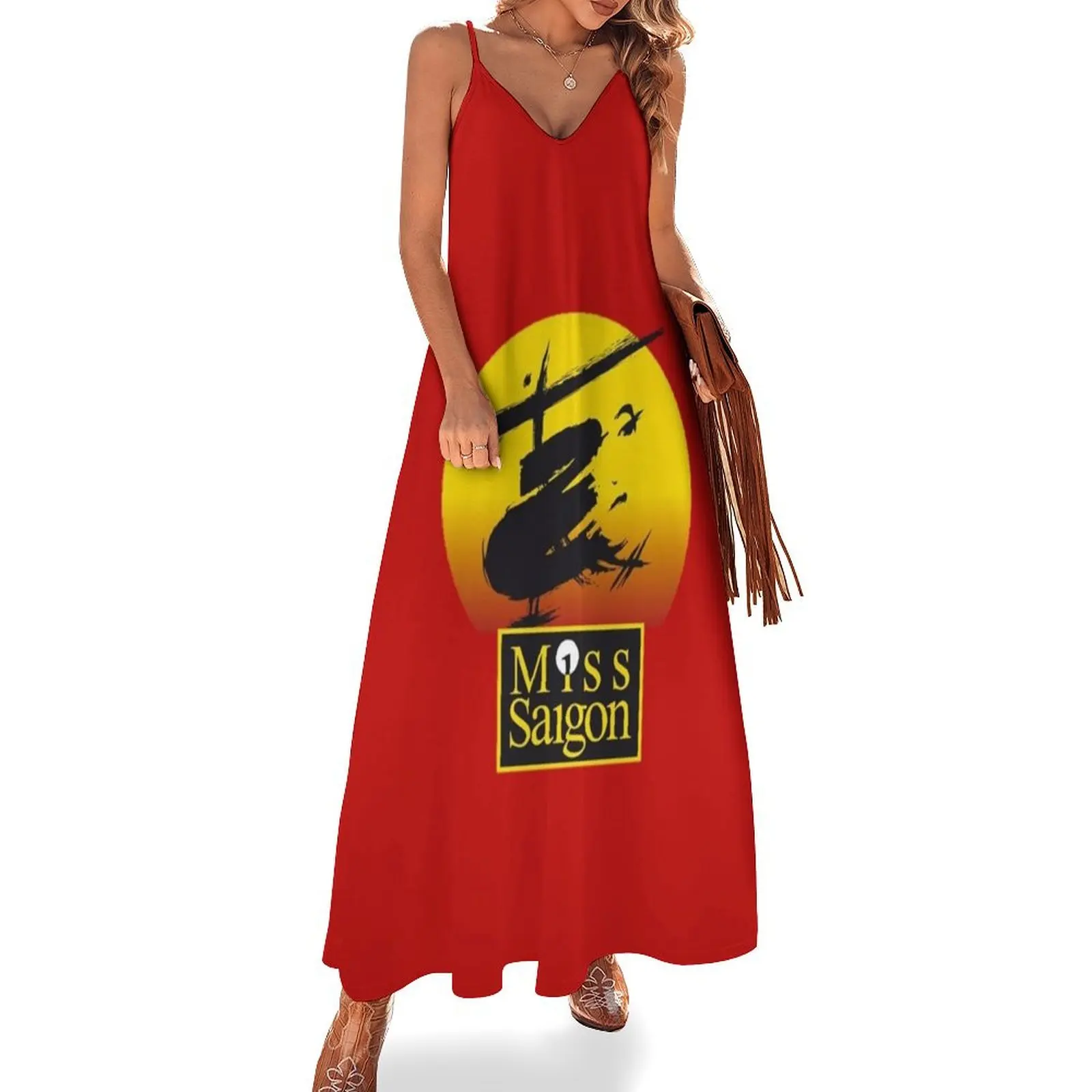 

Женское летнее платье без рукавов Miss Saigon