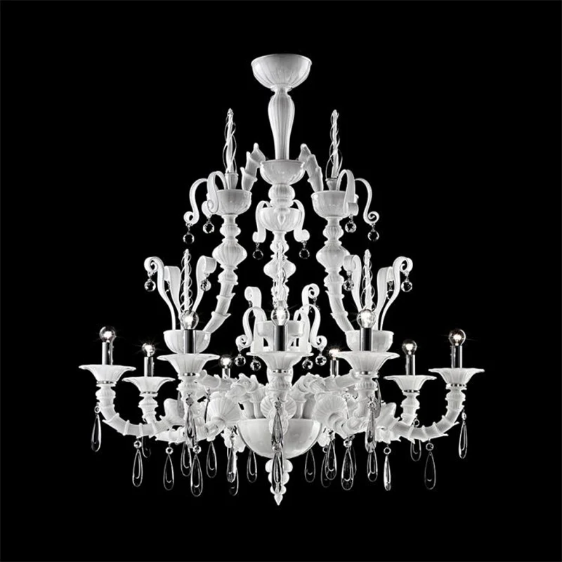 

Contemporary Indoor Decoration Custom Hotel Lobby Villa Wedding Hall Led Transparent Black Crystal Chandelier Chandelier