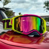 Gafas de Motocross MX ATV con Lentes HD - Protección UV a Prueba de Viento y Polvo para Conducción Todoterreno, Esquí, Pesca, Ciclismo y Deportes al Aire Libre