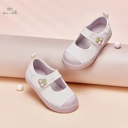 Dave Bella Kids Canvas Shoes Spring White Flower Decoration Shoes Girls and Boys Child Indoor Dance Shoes DB1247872